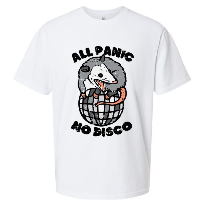 Opossum All Panic No Disco Funny Possum Scream Sueded Cloud Jersey T-Shirt