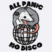 Opossum All Panic No Disco Funny Possum Scream Sueded Cloud Jersey T-Shirt