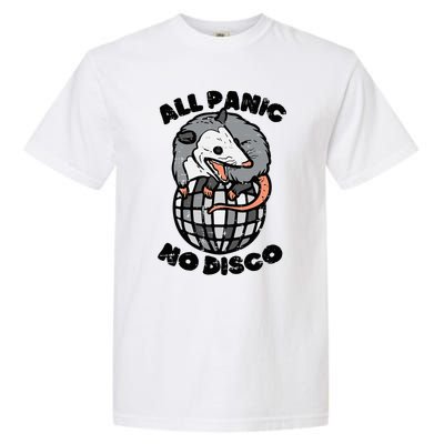 Opossum All Panic No Disco Funny Possum Scream Garment-Dyed Heavyweight T-Shirt