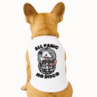 Opossum All Panic No Disco Funny Possum Scream Doggie Tank