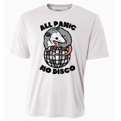 Opossum All Panic No Disco Funny Possum Scream Cooling Performance Crew T-Shirt