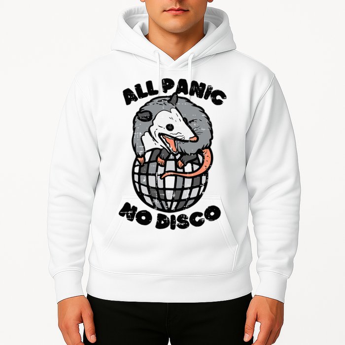 Opossum All Panic No Disco Funny Possum Scream Hoodie