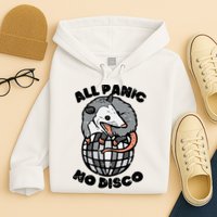 Opossum All Panic No Disco Funny Possum Scream Hoodie