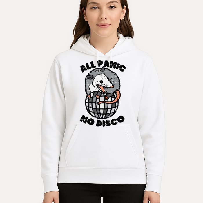 Opossum All Panic No Disco Funny Possum Scream Hoodie