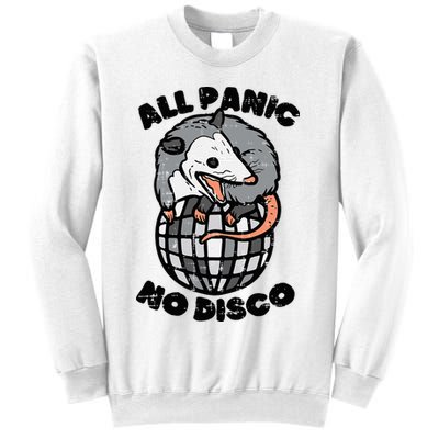 Opossum All Panic No Disco Funny Possum Scream Sweatshirt