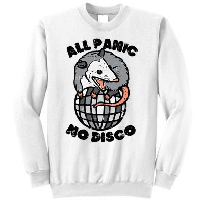 Opossum All Panic No Disco Funny Possum Scream Sweatshirt