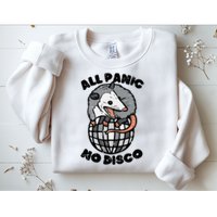 Opossum All Panic No Disco Funny Possum Scream Sweatshirt