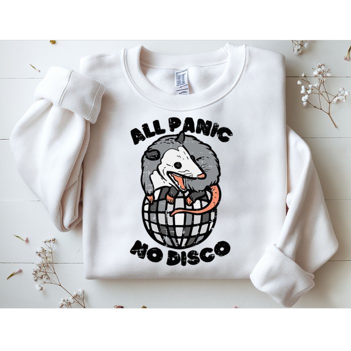 Opossum All Panic No Disco Funny Possum Scream Sweatshirt