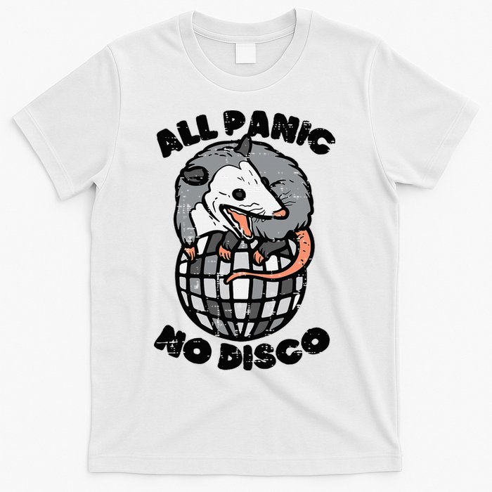 Opossum All Panic No Disco Funny Possum Scream T-Shirt