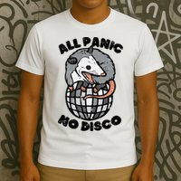 Opossum All Panic No Disco Funny Possum Scream T-Shirt