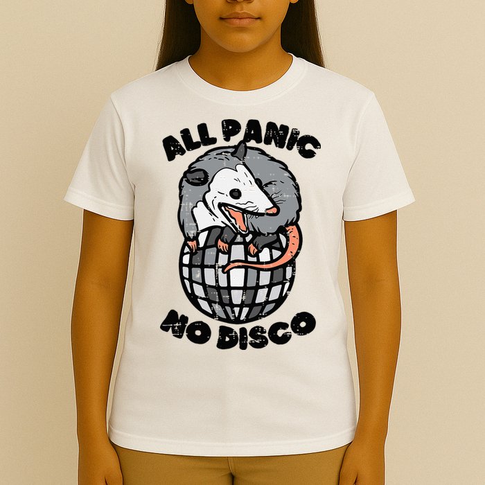 Opossum All Panic No Disco Funny Possum Scream T-Shirt
