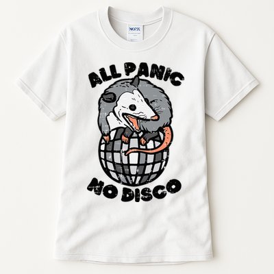 Opossum All Panic No Disco Funny Possum Scream Tall T-Shirt