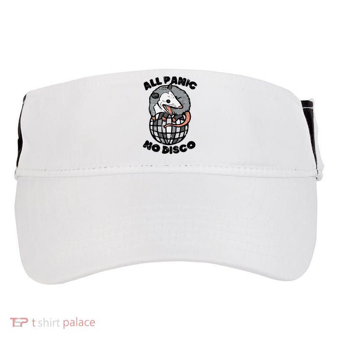 Opossum All Panic No Disco Funny Possum Scream Adult Drive Performance Visor