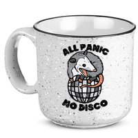 Opossum All Panic No Disco Funny Possum Scream 15oz Campfire Ceramic Mug