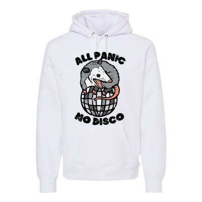 Opossum All Panic No Disco Funny Possum Scream Premium Hoodie