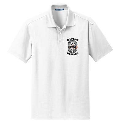Opossum All Panic No Disco Funny Possum Scream Dry Zone Grid Polo
