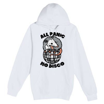 Opossum All Panic No Disco Funny Possum Scream Premium Pullover Hoodie