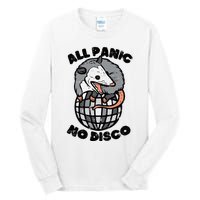 Opossum All Panic No Disco Funny Possum Scream Tall Long Sleeve T-Shirt