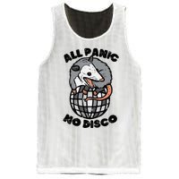 Opossum All Panic No Disco Funny Possum Scream Mesh Reversible Basketball Jersey Tank