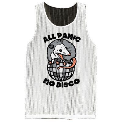 Opossum All Panic No Disco Funny Possum Scream Mesh Reversible Basketball Jersey Tank