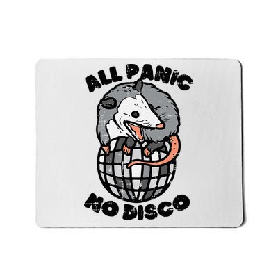 Opossum All Panic No Disco Funny Possum Scream Mousepad