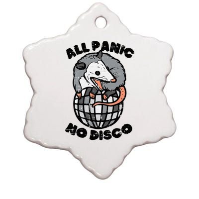 Opossum All Panic No Disco Funny Possum Scream Ceramic Star Ornament