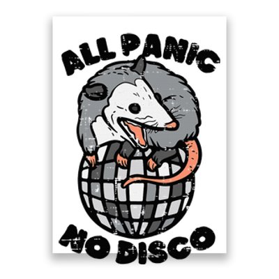 Opossum All Panic No Disco Funny Possum Scream Poster