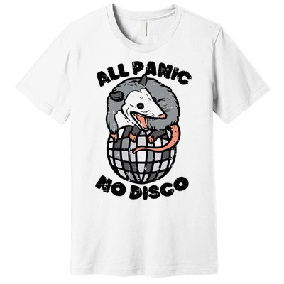 Opossum All Panic No Disco Funny Possum Scream Premium T-Shirt