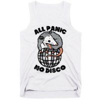 Opossum All Panic No Disco Funny Possum Scream Tank Top