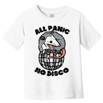 Opossum All Panic No Disco Funny Possum Scream Toddler T-Shirt