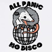 Opossum All Panic No Disco Funny Possum Scream Toddler T-Shirt