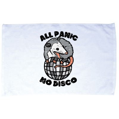 Opossum All Panic No Disco Funny Possum Scream Microfiber Hand Towel