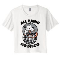 Opossum All Panic No Disco Funny Possum Scream Crop Top