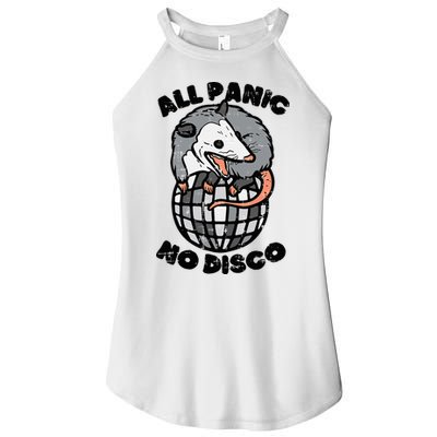 Opossum All Panic No Disco Funny Possum Scream Women's Perfect Tri Rocker Tank