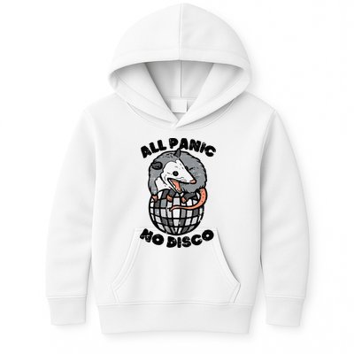 Opossum All Panic No Disco Funny Possum Scream Kids Hoodie