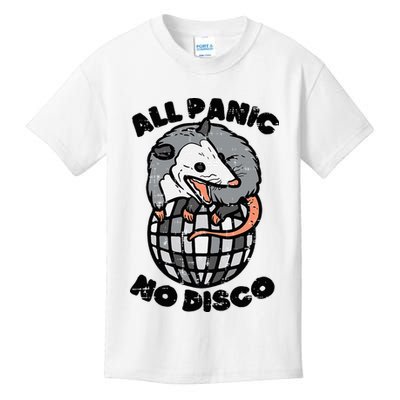 Opossum All Panic No Disco Funny Possum Scream Kids T-Shirt