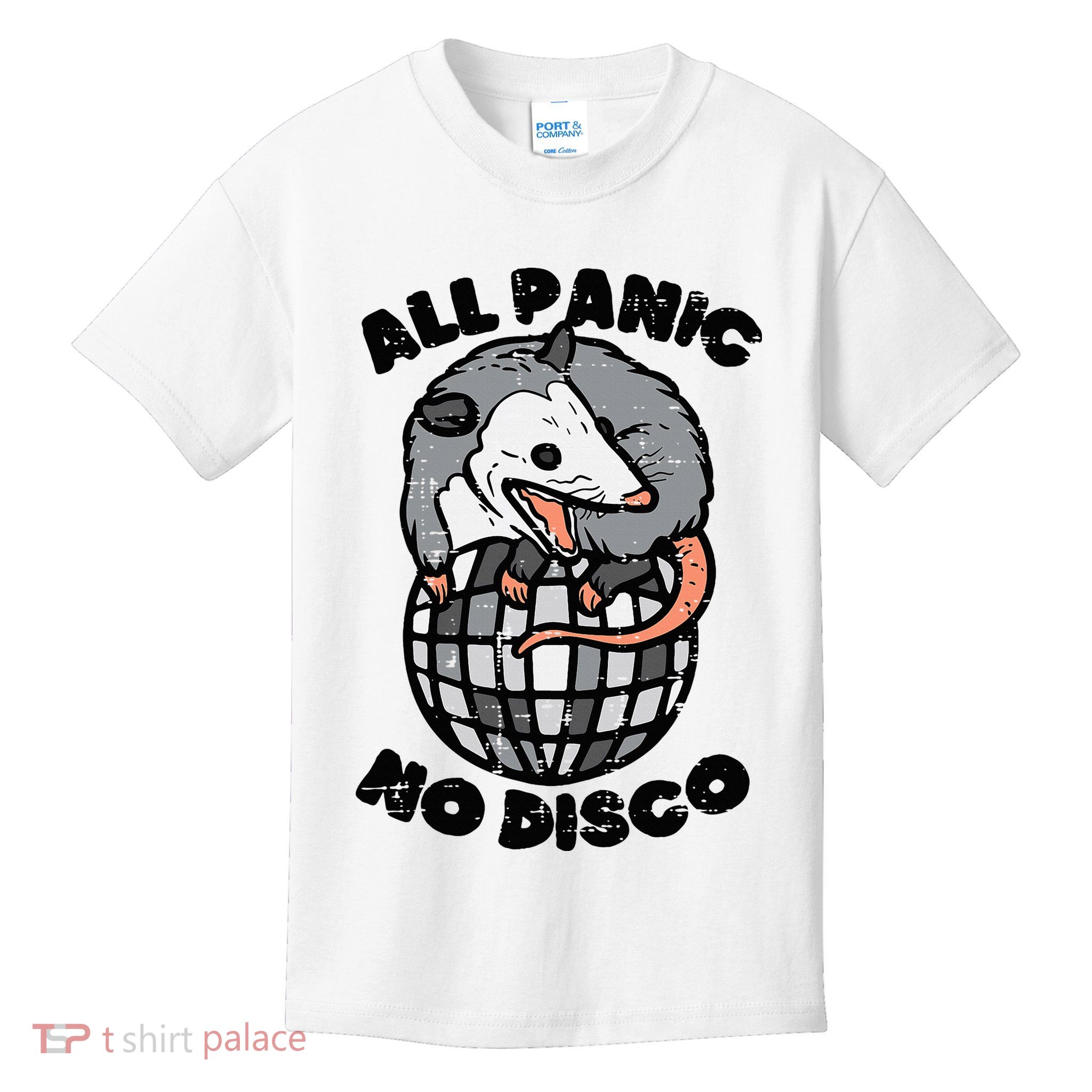 Opossum All Panic No Disco Funny Possum Scream Kids T-Shirt