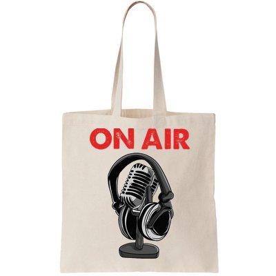 On Air Podcast Microphone Radio Show Host Music DJ Bag