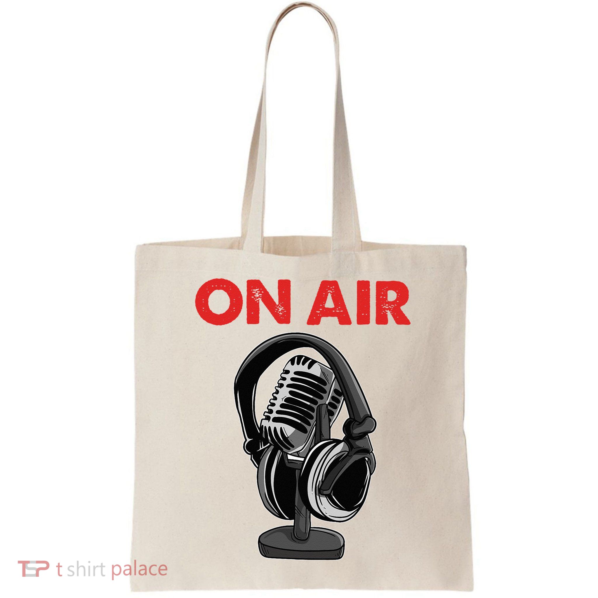 On Air Podcast Microphone Radio Show Host Music DJ Bag