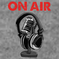 On Air Podcast Microphone Radio Show Host Music DJ 7-Panel Snapback Hat