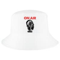 On Air Podcast Microphone Radio Show Host Music DJ Cool Comfort Performance Bucket Hat