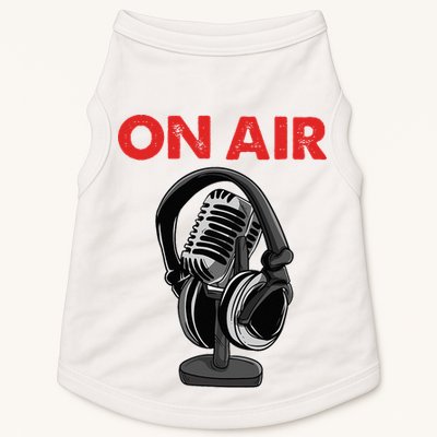 On Air Podcast Microphone Radio Show Host Music DJ Doggie Tank