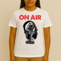 On Air Podcast Microphone Radio Show Host Music DJ T-Shirt