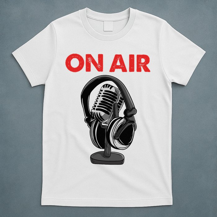 On Air Podcast Microphone Radio Show Host Music DJ T-Shirt