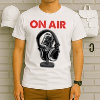 On Air Podcast Microphone Radio Show Host Music DJ T-Shirt