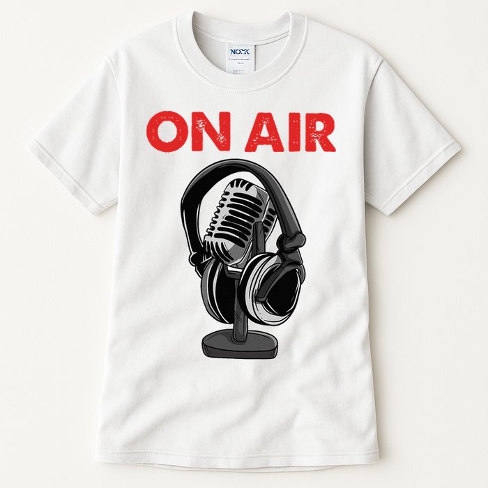 On Air Podcast Microphone Radio Show Host Music DJ Tall T-Shirt