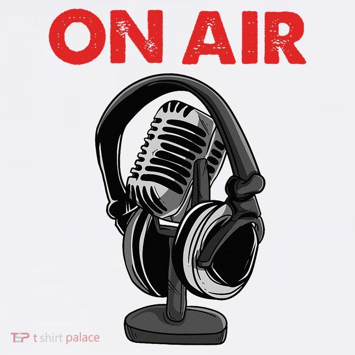 On Air Podcast Microphone Radio Show Host Music DJ Poster