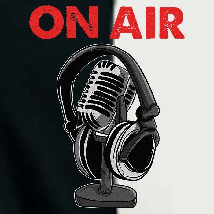 On Air Podcast Microphone Radio Show Host Music DJ Infant Baby Jersey Bodysuit