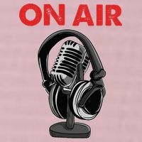 On Air Podcast Microphone Radio Show Host Music DJ 25L Jumbo Tote