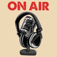 On Air Podcast Microphone Radio Show Host Music DJ Drawstring Bag